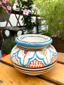 Handbemalte Keramikaschenbecher GROß ø 13 cm